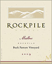 Rockpile 2009 Buck Pasture Malbec 