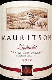 Mauritson 2012 Dry Creek Valley Zinfandel