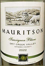 Mauritson 2022 Sauvignon Blanc