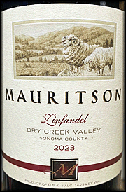 Mauritson 2023 Dry Creek Valley Zinfandel