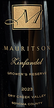 Mauritson 2023 Grower's Reserve Zinfandel