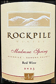 Mauritson 2023 Rockpile Madrone Spring Red Wine