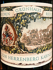 Maximin Grunhaus 2018 Maximin Grunhaus Herrenberg Kabinett Riesling