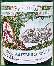 Maximin Grunhaus 2020 Maximin Grunhaus Abtsberg Spatlese Riesling