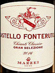 Mazzei 2016 Gran Selezione Castello Fonterutoli Chianti Classico