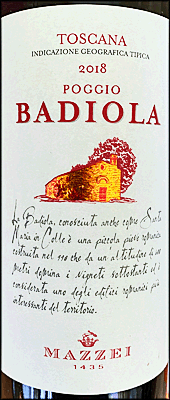 Mazzei 2018 Poggio Badiola