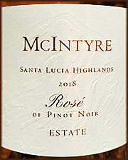 McIntyre 2018 Rose of Pinot Noir