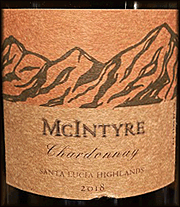 McIntyre 2018 Santa Lucia Highlands Chardonnay