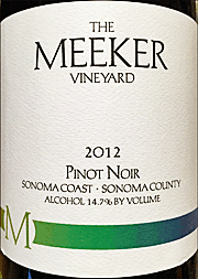 Meeker 2012 Sonoma Coast Pinot Noir