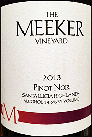 Meeker 2013 Santa Lucia Highlands Pinot Noir