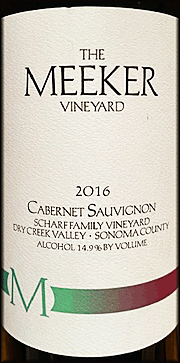 Meeker 2016 Scharf Vineyard Cabernet Sauvignon