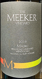 Meeker 2019 Bells Echo Vineyard Malbec