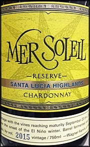 Mer Soleil 2015 Reserve Chardonnay