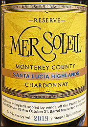 Mer Soleil 2019 Santa Lucia Highlands Reserve Chardonnay