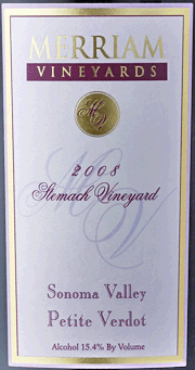 Merriam 2008 Petit Verdot