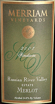 Merriam 2008 Windacre Merlot