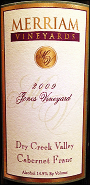 Merriam 2009 Jones Cabernet Franc