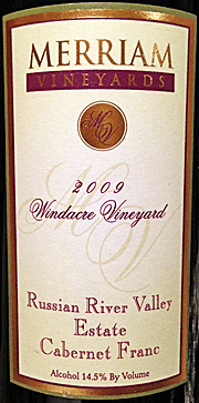 Merriam 2009 Windacre Cabernet Franc