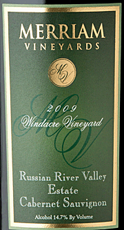 Merriam 2009 Windacre Cabernet Sauvignon