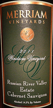 Merriam 2011 Windacre Vineyard Cabernet Sauvignon