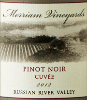 Merriam 2012 Cuvee Pinot Noir