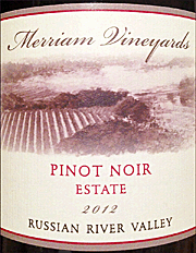 Merriam 2012 Estate Pinot Noir