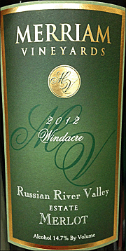 Merriam 2012 Windacre Merlot