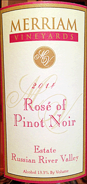Merriam 2014 Rose of Pinot Noir