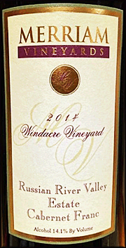 Merriam 2014 Windacre Cabernet Franc