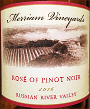 Merriam 2016 Rose of Pinot Noir