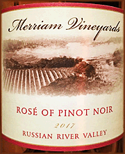 Merriam 2017 Rose of Pinot Noir