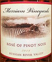 Merriam 2019 Rose of Pinot Noir
