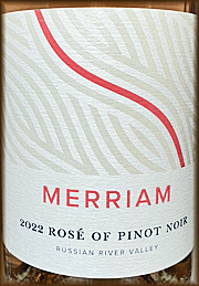 Merriam 2022 Rose of Pinot Noir