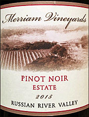 Merriam 2015 Estate Pinot Noir