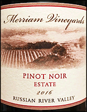 Merriam 2016 Estate Pinot Noir