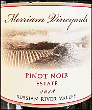 Merriam 2018 Estate Pinot Noir