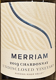 Merriam 2019 Undisclosed Chardonnay 