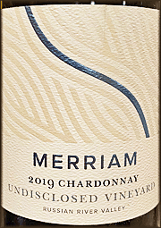 Merriam 2019 Undisclosed Chardonnay