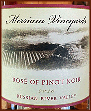 Merriam 2020 Rose of Pinot Noir