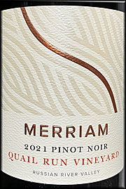 Merriam 2021 Quail Run Pinot Noir