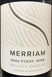 Merriam 2022 Diana's Pinot Noir