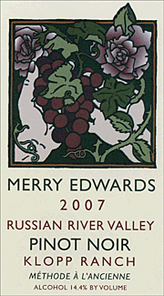 Merry Edwards 2007 Klopp Ranch Pinot Noir