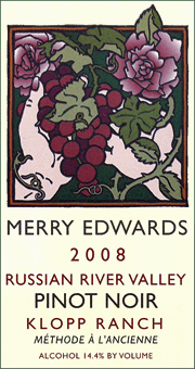 Merry Edwards 2008 Klopp Ranch Pinot Noir