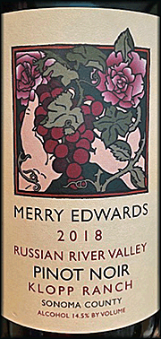 Merry Edwards 2018 Klopp Ranch Pinot Noir