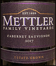 Mettler 2017 Cabernet Sauvignon