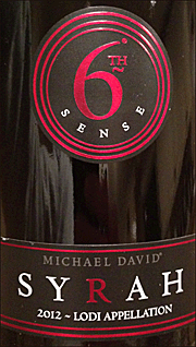 Michael David 2012 6th Sense Syrah