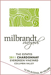 Milbrandt 2011 Evergreen Vineyard Chardonnay