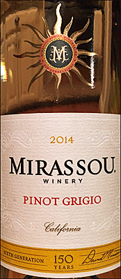 Mirassou 2014 Pinot Grigio