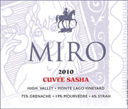 Miro 2010 Cuvee Sasha