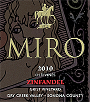 Miro 2010 Grist Zinfandel